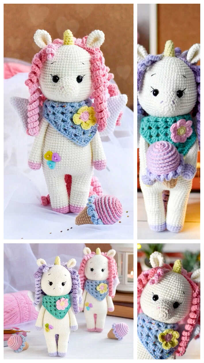 Crochet Unicorn Amigurumi - Repeat Crafter Me