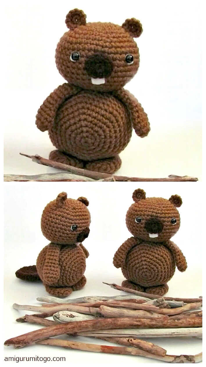 Bobby the Beaver PDF crochet pattern
