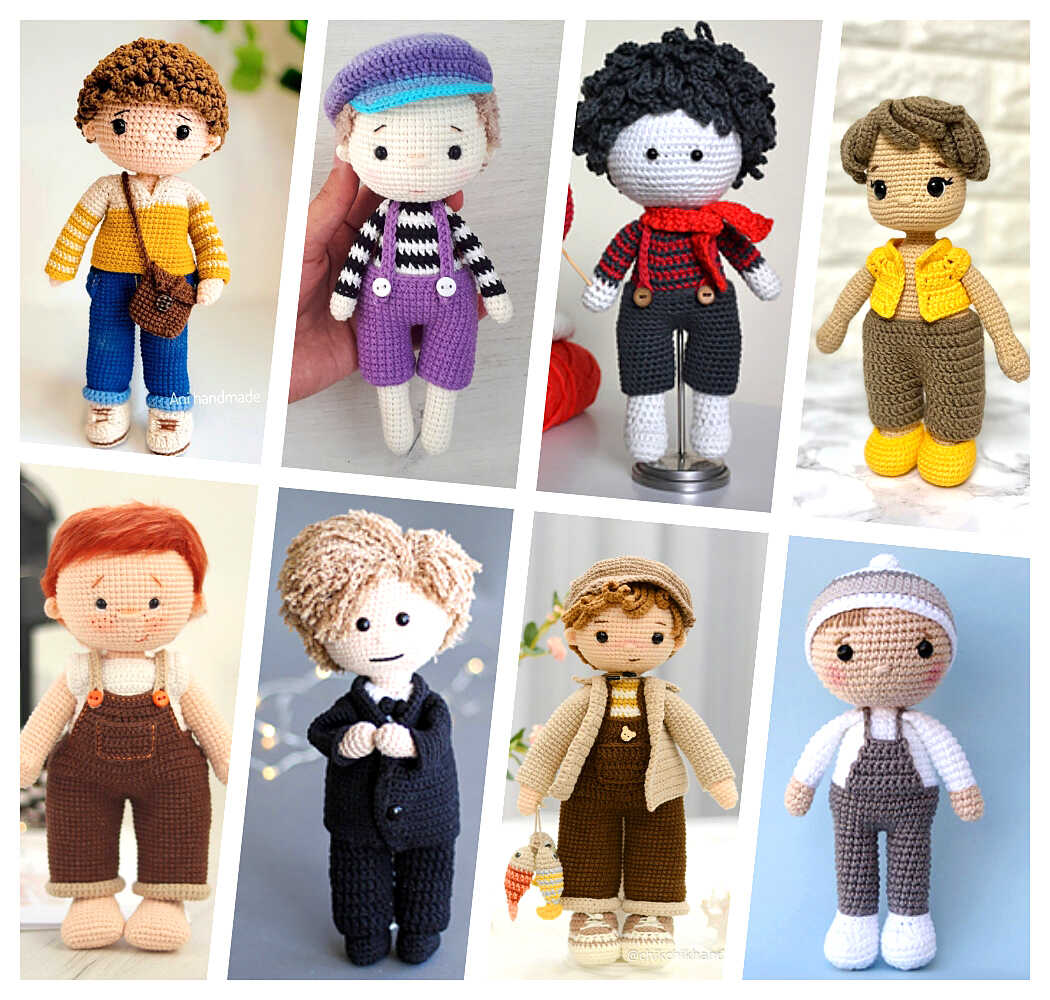 Free crochet boy store doll patterns