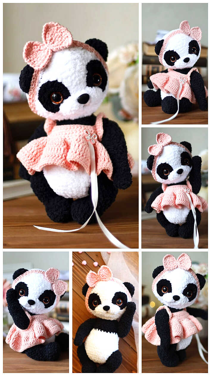 Crochet Panda Pattern Kawaii Amigurumi Pattern 