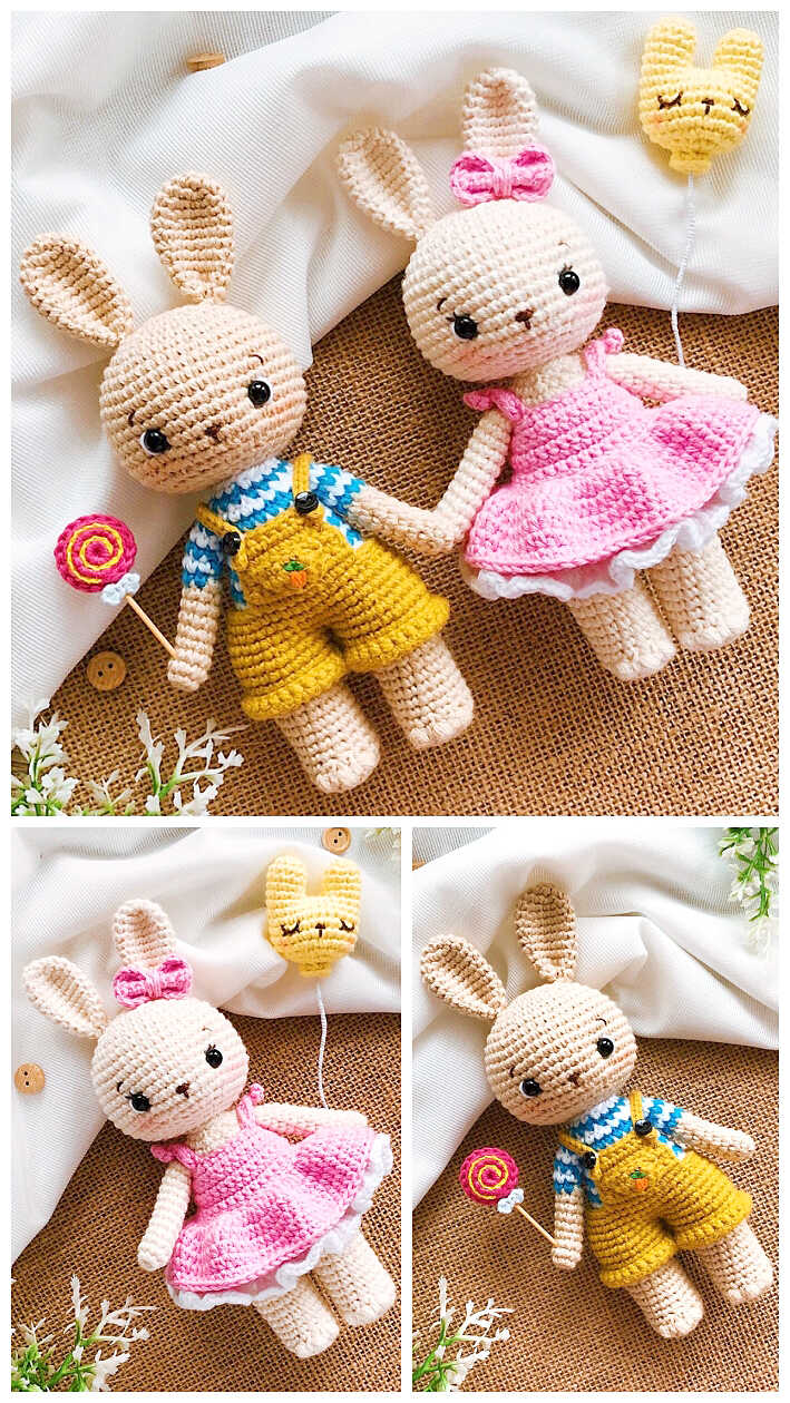 Spring bunny - amigurumi pattern