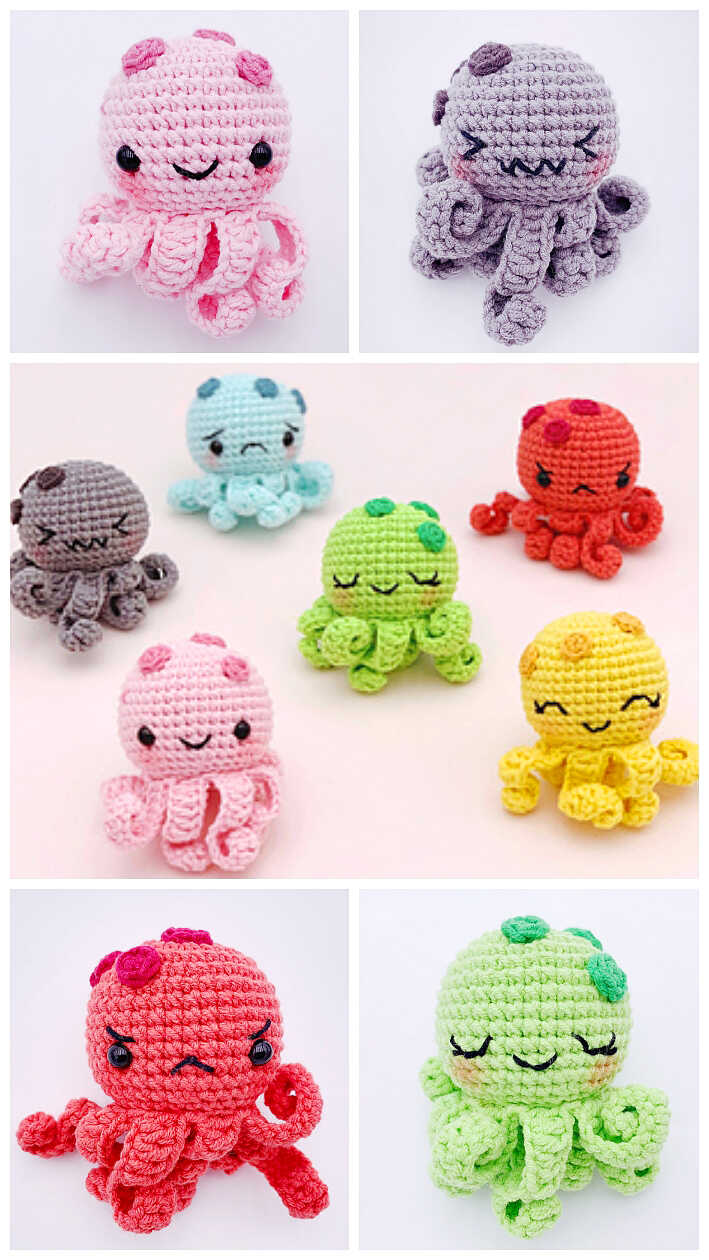 Otto the Octopus Amigurumi Crochet Pattern 