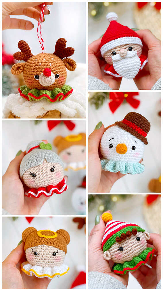 The Best Crochet Christmas Ornament Patterns - Penguin Hobbies